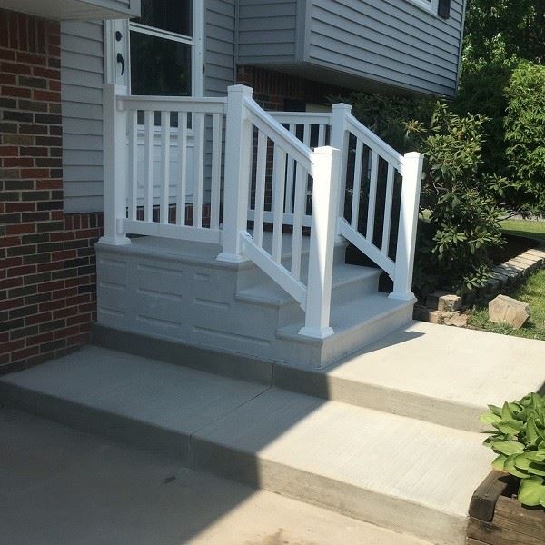 White Indoor PVC Railing