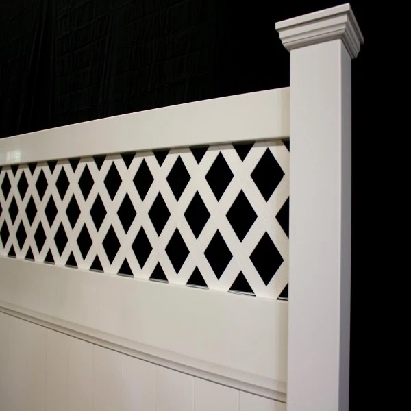 Clôture fermée blanche 6'x6' série 1530