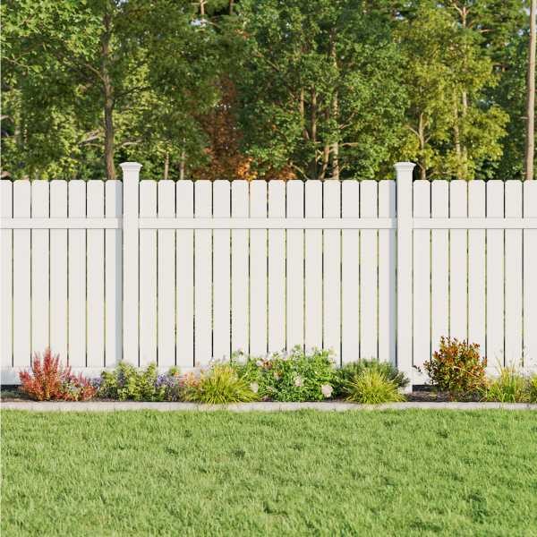 6'x6' White Enclosed Fence 1530 Series